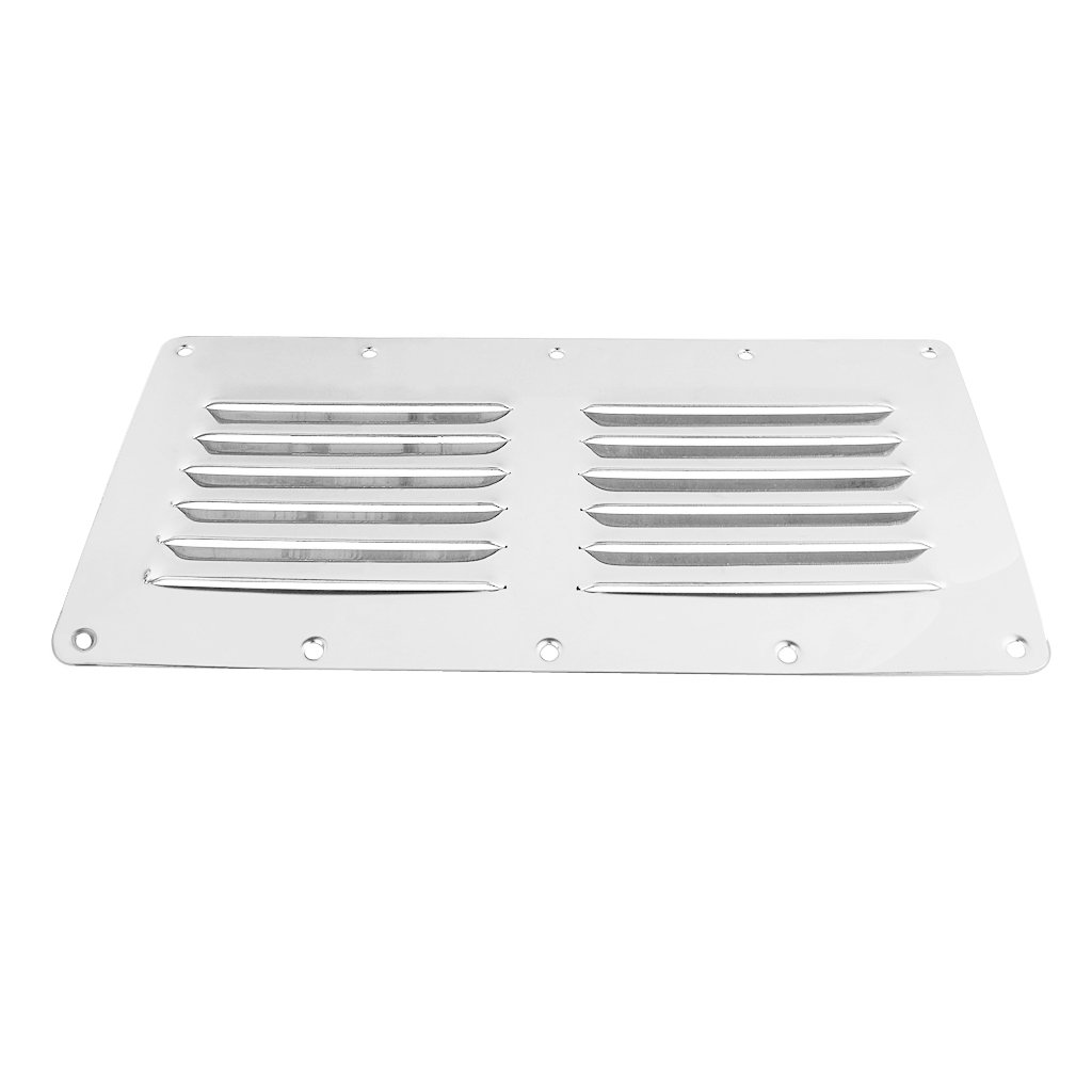 Marine Grade Stainless Steel 304 Boat Marine Square Air Vent Louver Vent Grille Ventilation Louvered Grill Cover