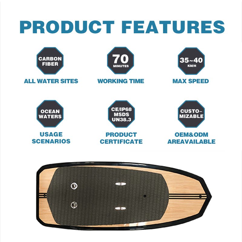 Tame Billow Manufacture Good Quality Carbon Fiber Surfing Electric Efoil Motor Motor Hydrofoil Surfboard for Water Sports