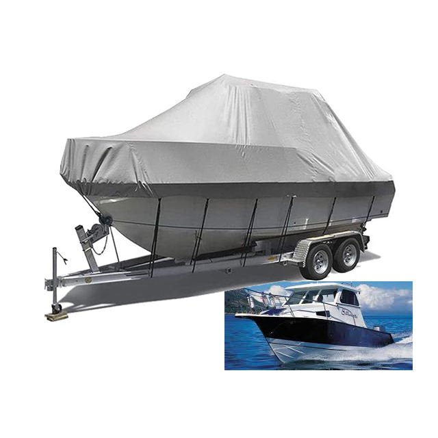 420D Oxford Fabric Waterproof Boat Cover Marine Grade Canvas Universal Boat Cover