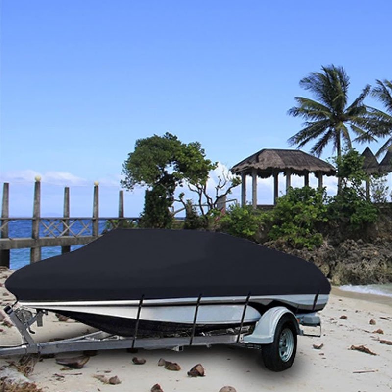 Custom 30ft Universal Waterproof V-Hull Ski Marine Trailerable Boat Cover New Condition with Dust Protection Features