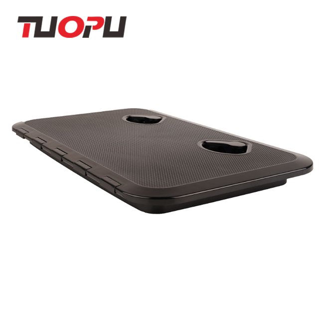 Marine Accessories Plastic Hatch Cover ABS Black Rectangle Hatches for Yacht