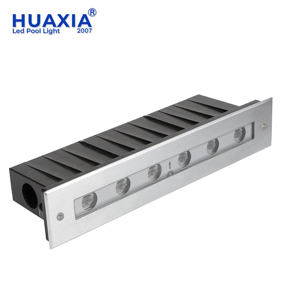 3W Outdoor RGB Color Changing 24V LED Recessed Linear Underground Light Stainless Steel Fixture for Garden Path Floor Paver