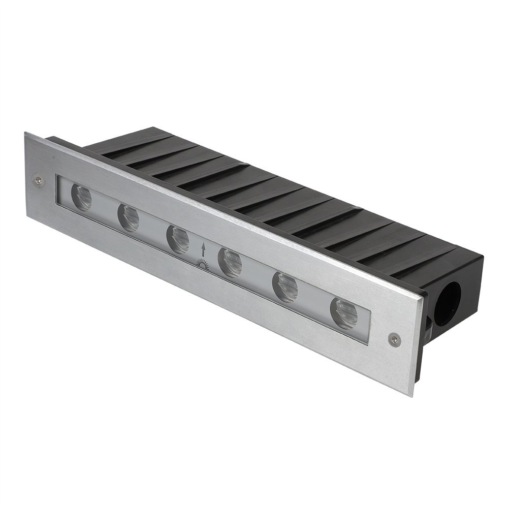 3W Outdoor RGB Color Changing 24V LED Recessed Linear Underground Light Stainless Steel Fixture for Garden Path Floor Paver