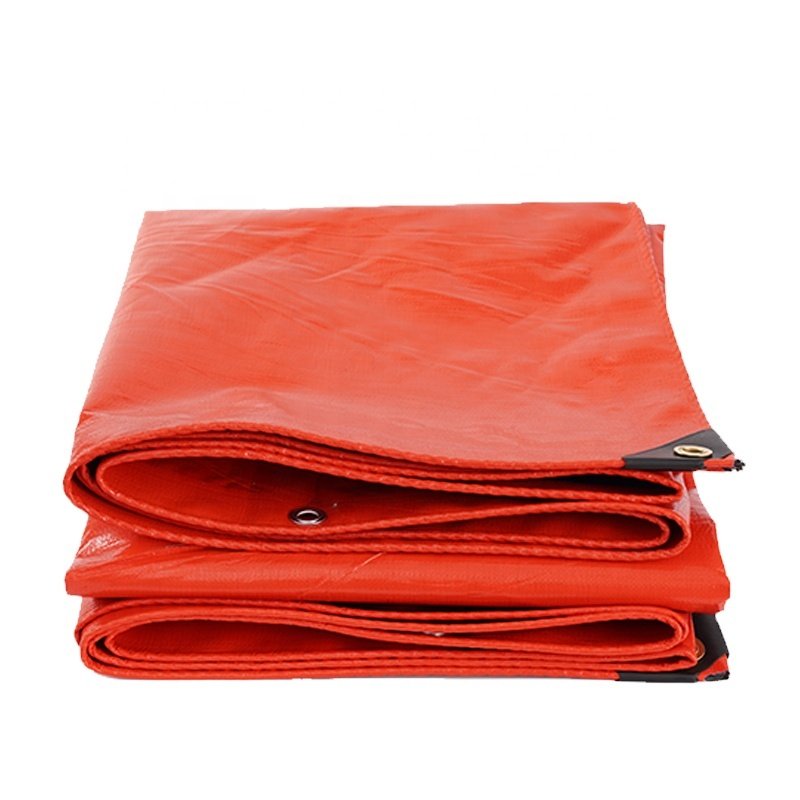 Orange PE Tarpaulin with UV Treated for Cover Car Truck Boat From China Factory