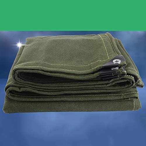Organic Silicon Heavy Duty Cotton Tent Tarp Canvas Tarpaulin for Paint Truck Boat Cover