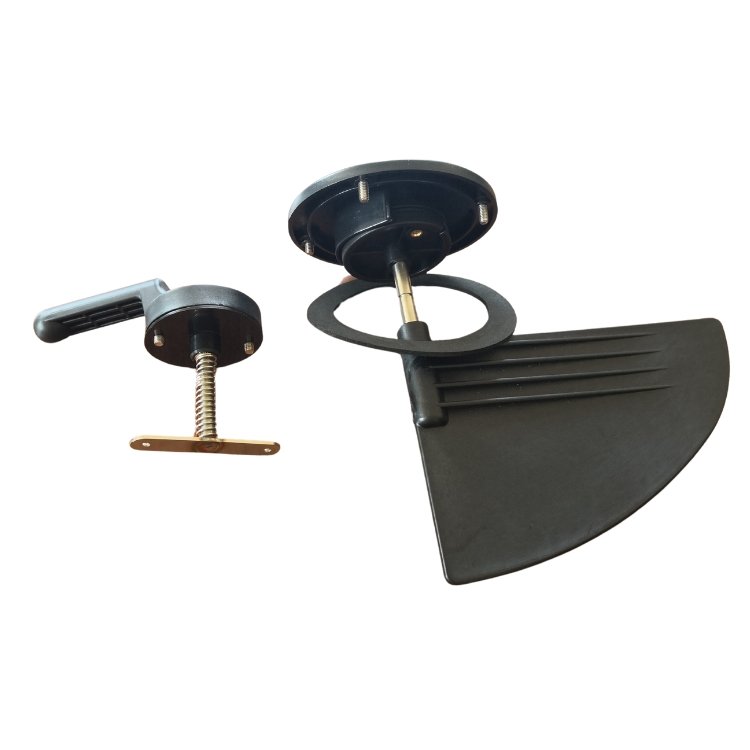 Marine Types of Plastic Boat Rudder With Hand Control System Fishing Canoe Accessories
