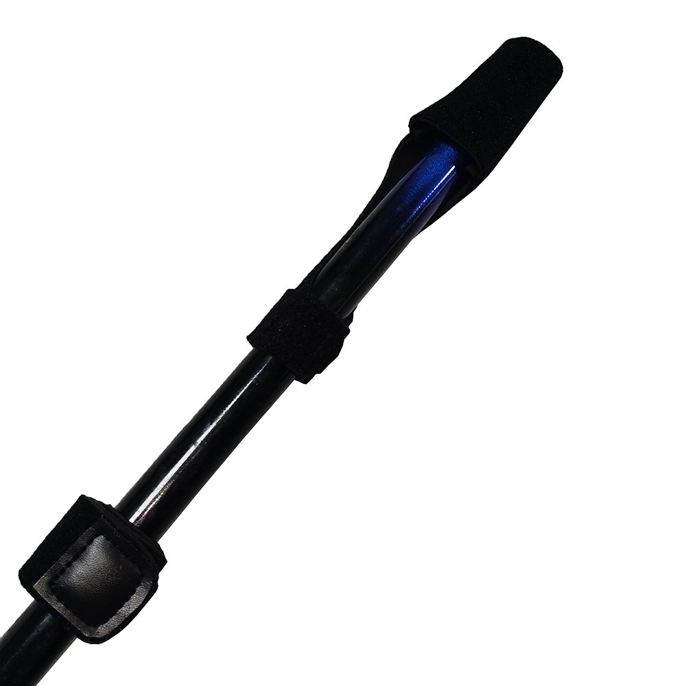 Custom Velcro Fishing Pole Tip Rod Strap Fishing Rod Butt Cap Neoprene Fishing Rod Cover Cap and Strap Set
