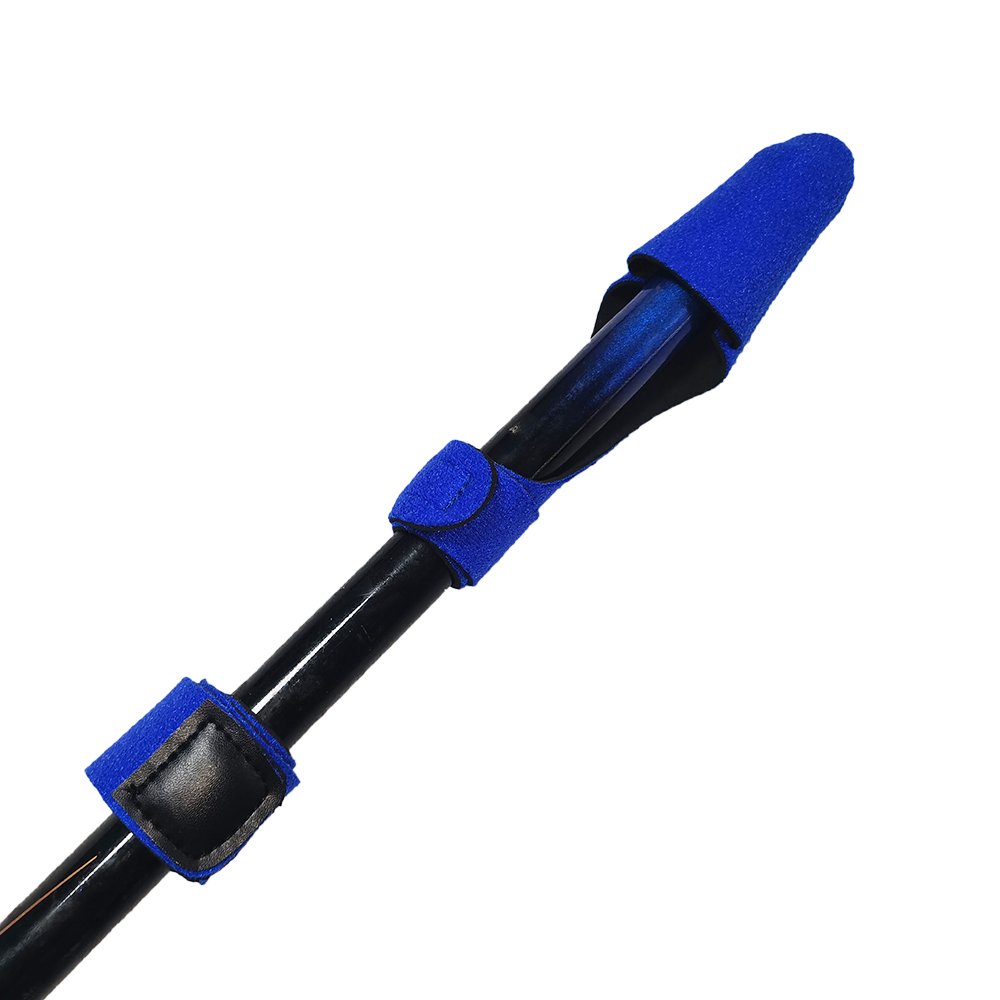 Custom Velcro Fishing Pole Tip Rod Strap Fishing Rod Butt Cap Neoprene Fishing Rod Cover Cap and Strap Set
