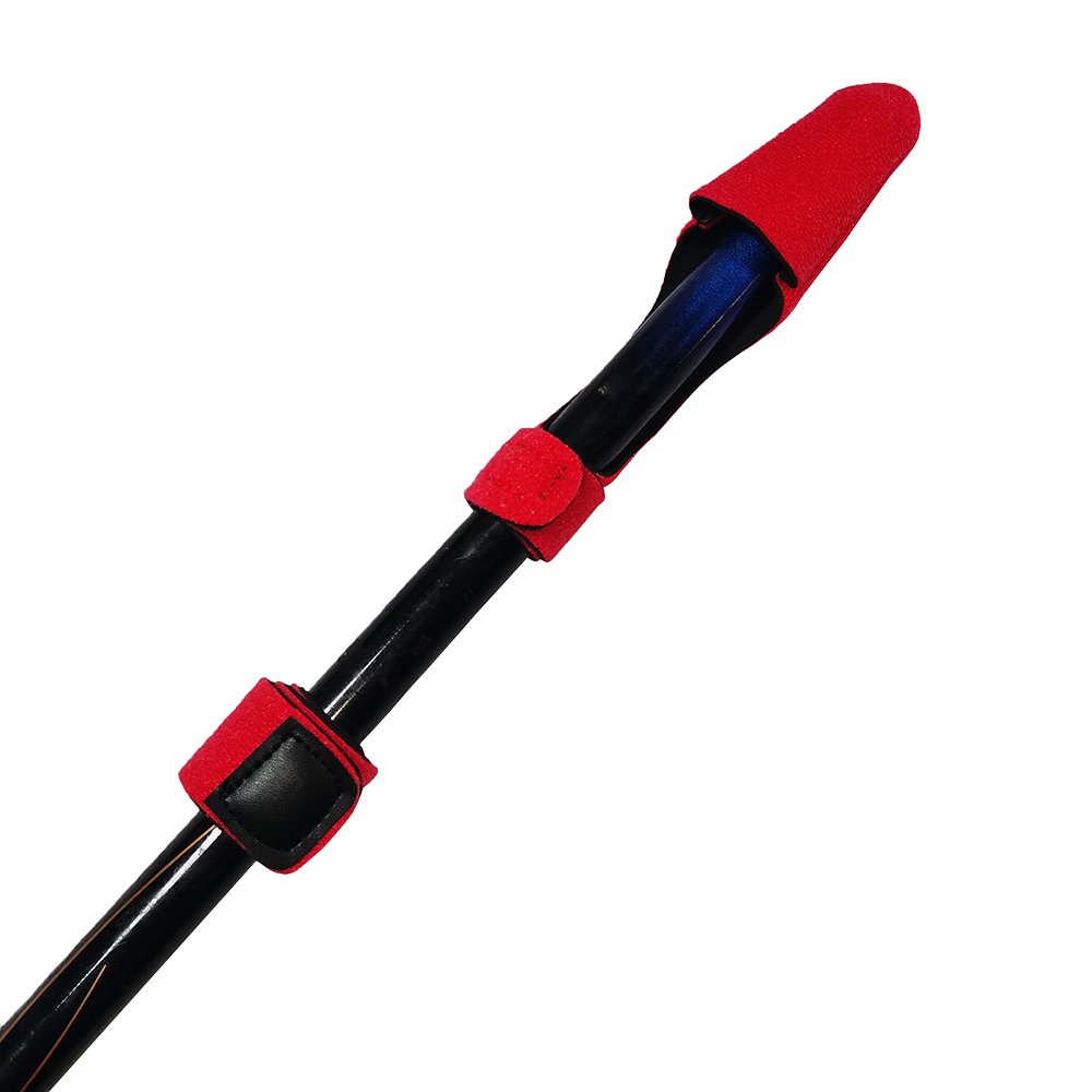 Custom Velcro Fishing Pole Tip Rod Strap Fishing Rod Butt Cap Neoprene Fishing Rod Cover Cap and Strap Set