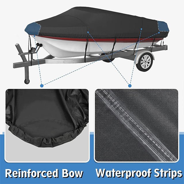 Factory Customized Waterproof 600D Boat Cover Suitable for Fishing Boats, Dustproof, Waterproof, and Yacht Protective Cover