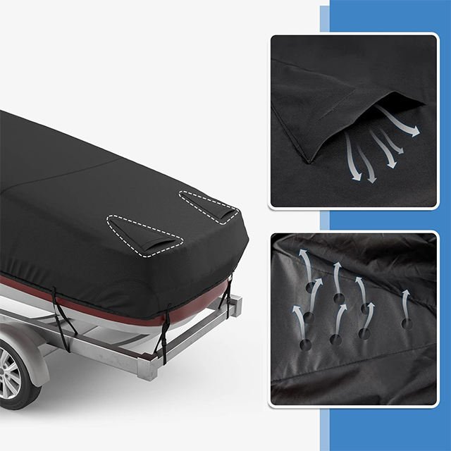 Factory Customized Waterproof 600D Boat Cover Suitable for Fishing Boats, Dustproof, Waterproof, and Yacht Protective Cover
