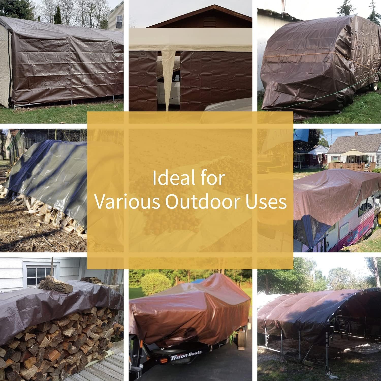 Heavy Duty 120gsm Waterproof PE Tarp Tarpaulin Cover for Truck Tent with Anti-UV Coating PE Tarpaulin