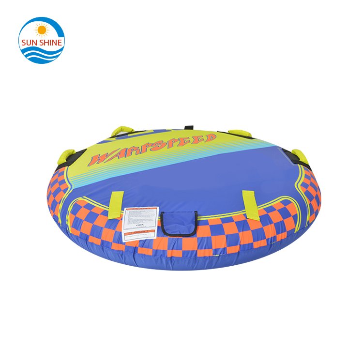 Verified Supplier Crazy Flying 2 Seater Inflatable Boat Towable Tube 1-2 Riders for Boating Ski Tube Water Sport