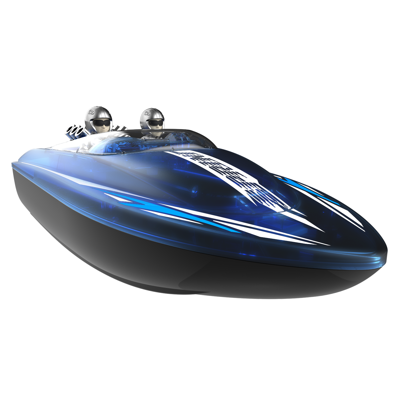 Upgraded V222 Glowing RC Racing Boat High Speed Water Quality Sensor Yacht Luxury Boat Easy Control Boat Over Distance Remind