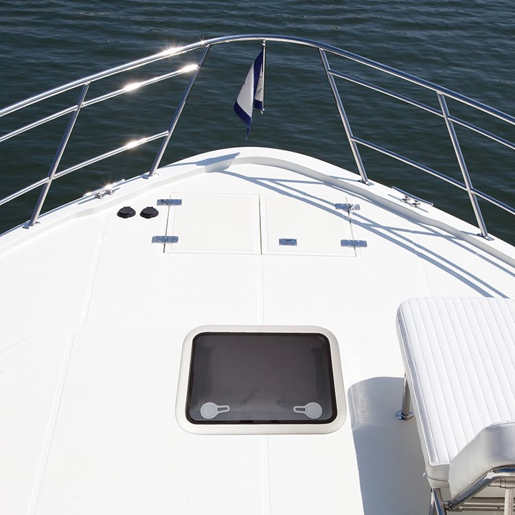 HOMFUL Rectangle Marine Anodized Aluminum Boat Hatch Boat Accessories Boat Porthole Window for Yacht