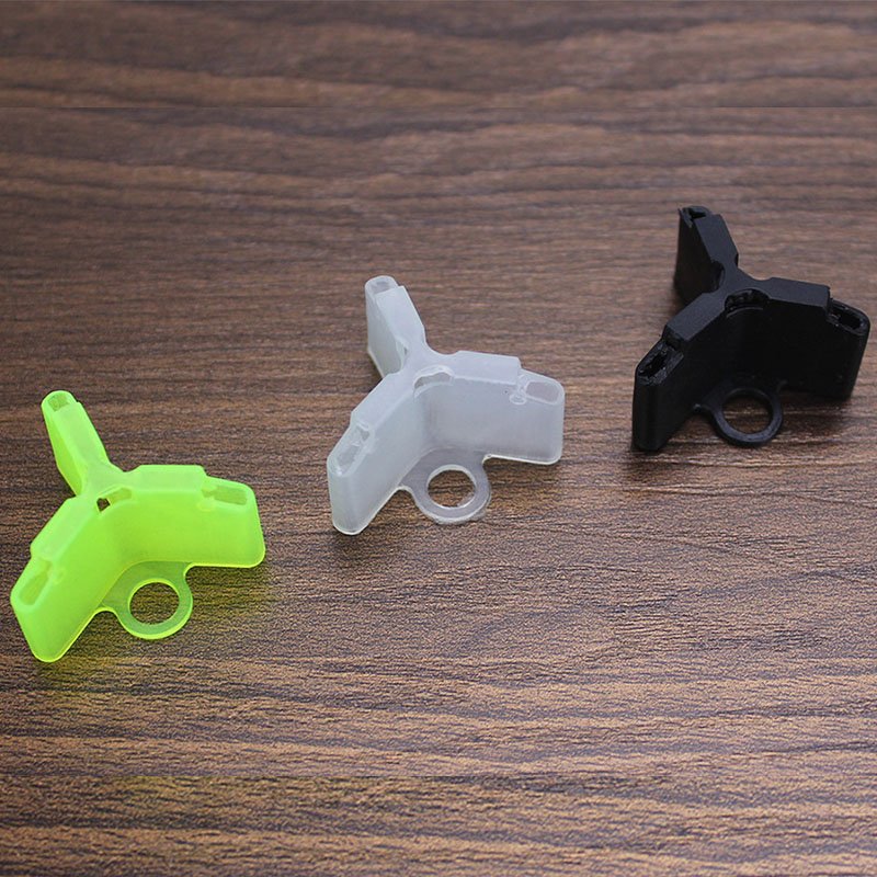 1# 2# 3# 4# 5# Fluorescent Yellow Plastic Fishing Hook Sleeves Plastic Treble Hook Protectors Covers