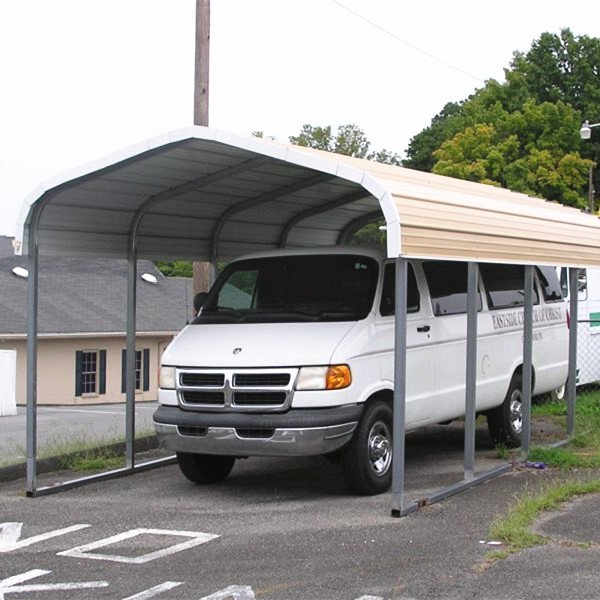 20' X 20' X 8' Height Portable Metal Carport / Car Shed