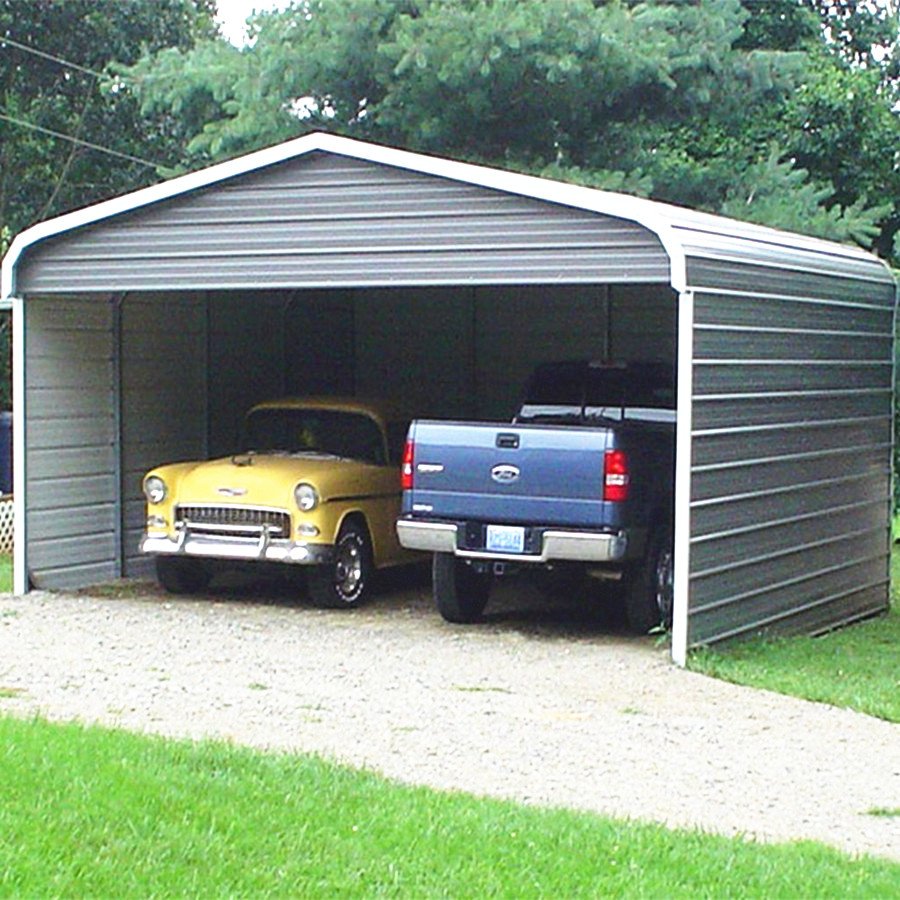 20' X 20' X 8' Height Portable Metal Carport / Car Shed