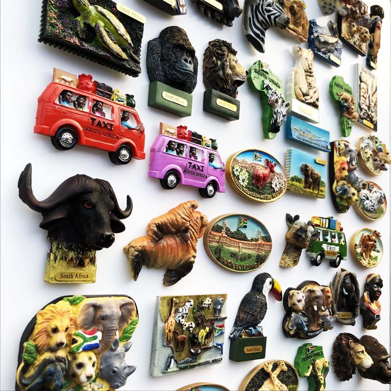 Travel Memorial Decorative Arts and Crafts 3D Magnet Souvenir 3 Resin Cultural Landscape Creative Decoration Contemporary