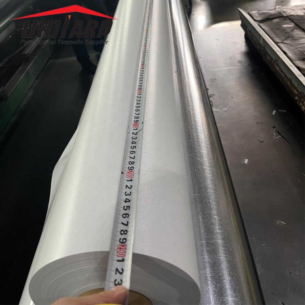4m Wide 550gsm 700gsm 800gsm 1000D 23*23 PVC Knife Coated Canvas Tarpaulin Truck Vinyl Tarps