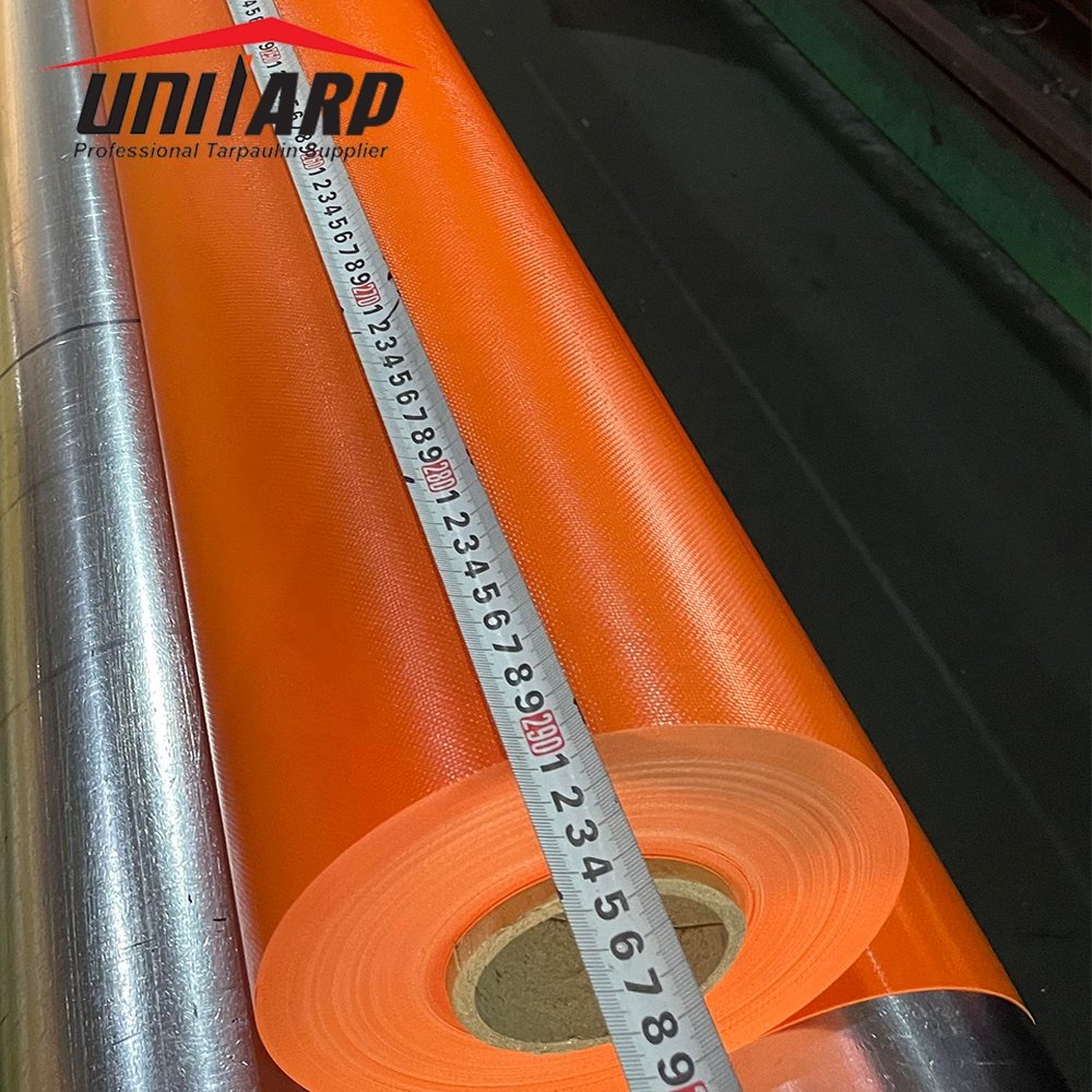 4m Wide 550gsm 700gsm 800gsm 1000D 23*23 PVC Knife Coated Canvas Tarpaulin Truck Vinyl Tarps