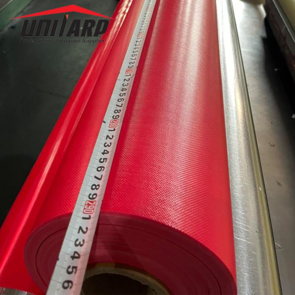 4m Wide 550gsm 700gsm 800gsm 1000D 23*23 PVC Knife Coated Canvas Tarpaulin Truck Vinyl Tarps