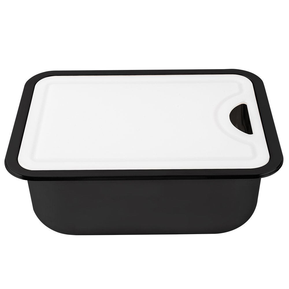 Wholesale Black Stainless Steel 304 Kitchen RV Sink with Cover for RV Caravan Camper Yacht Boat