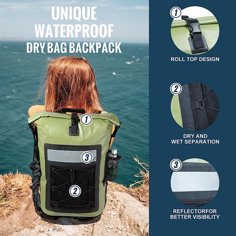 OEM Wholesale Fashionable 35L Waterproof Laptop Backpack for Outdoor Activities-Climbing Hiking Hunting Camping Zipper Foldable
