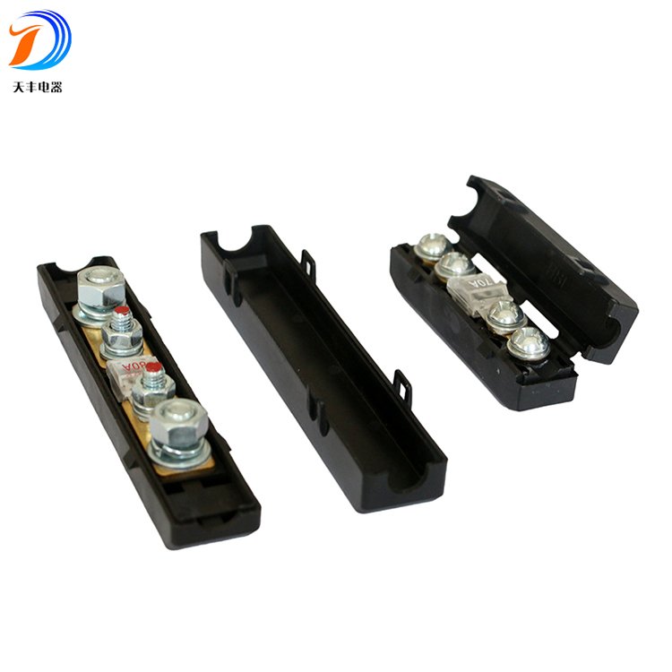 Mini ANL Fuse Box 12VDC/24VDC MIDI Fuse Holder with Cover and 4 Studs for Auto Parts in Cars Marine Boats RVs Trucks