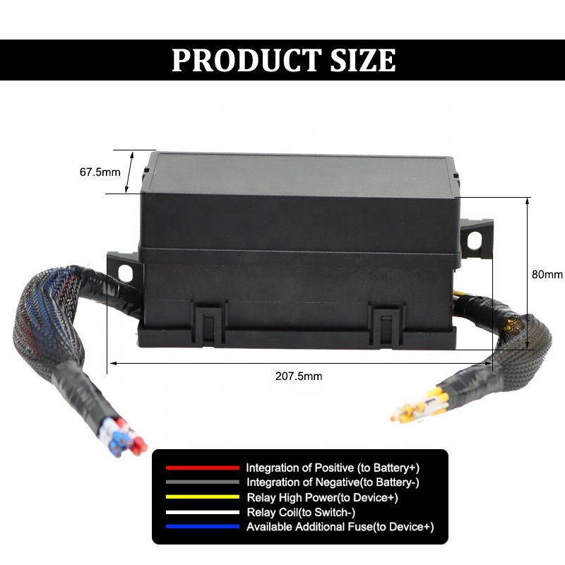 12V ATO / ATC 8 Way Blade Panel Mount Car Boat RV Marine Fuse Block Cover Fuses Holder Circuit Breaker