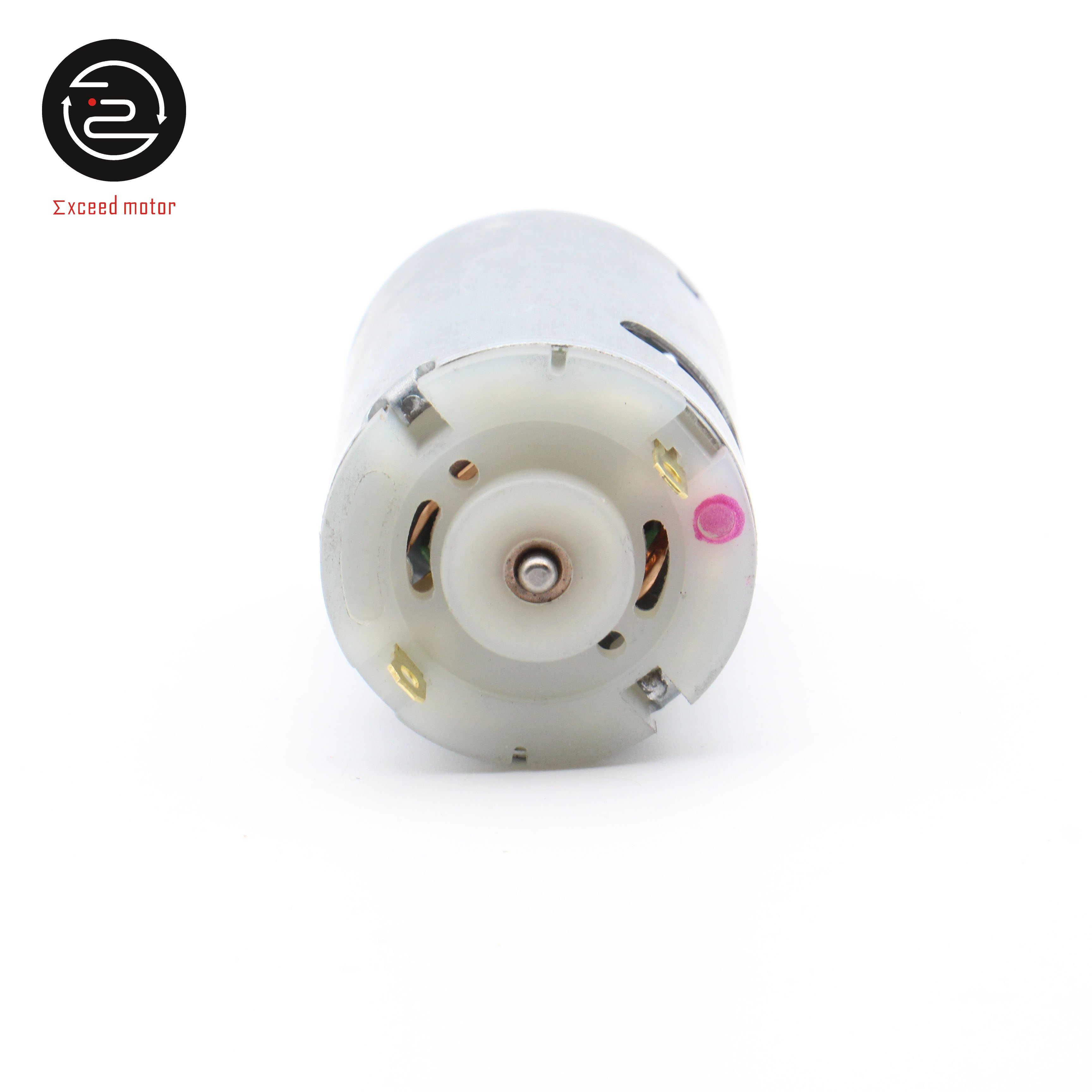 Low Voltage 545 Motor High Speed Miniature 6V 7.2V 9V 12V 545 DC Motor with Rubber Cover for Air Pump