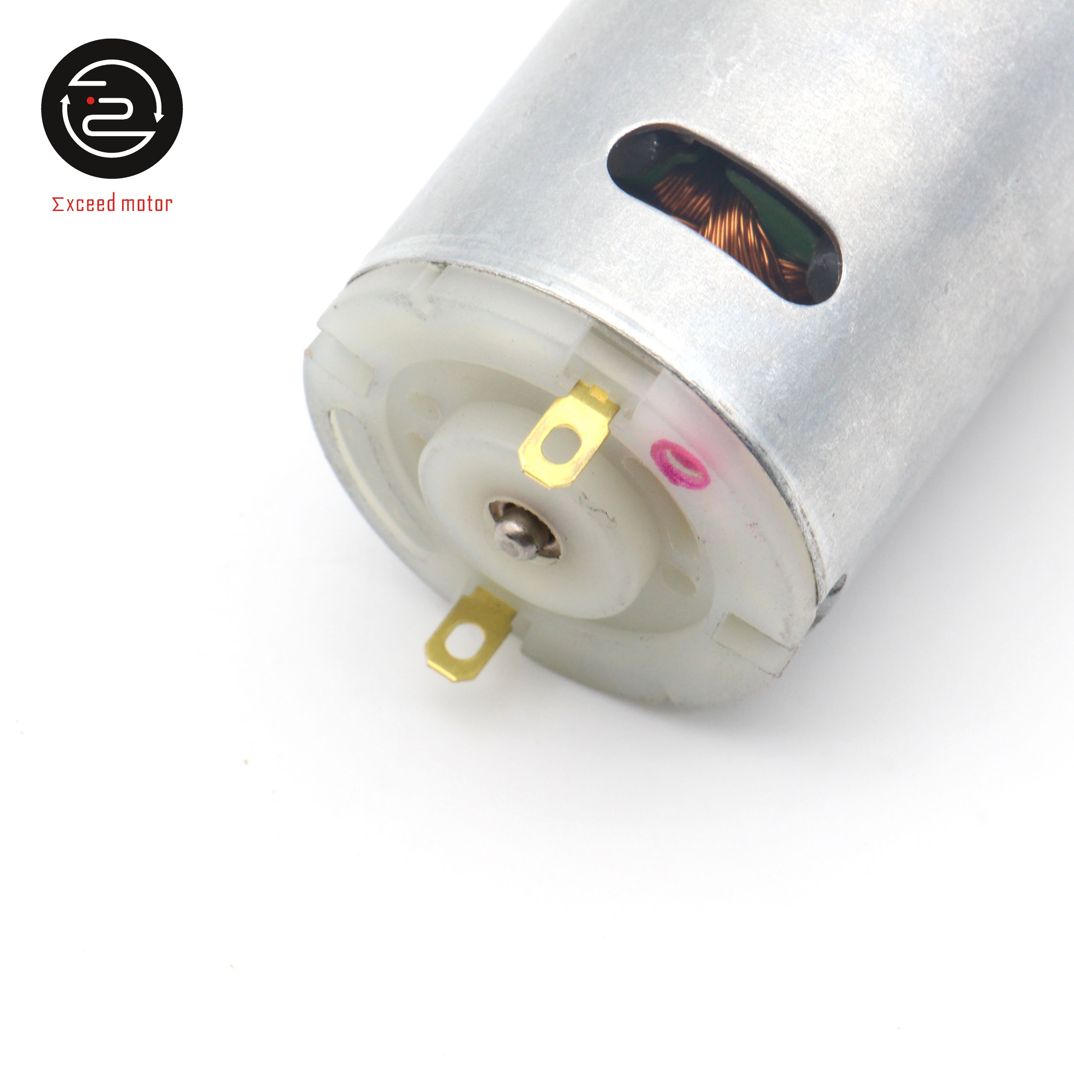 Low Voltage 545 Motor High Speed Miniature 6V 7.2V 9V 12V 545 DC Motor with Rubber Cover for Air Pump