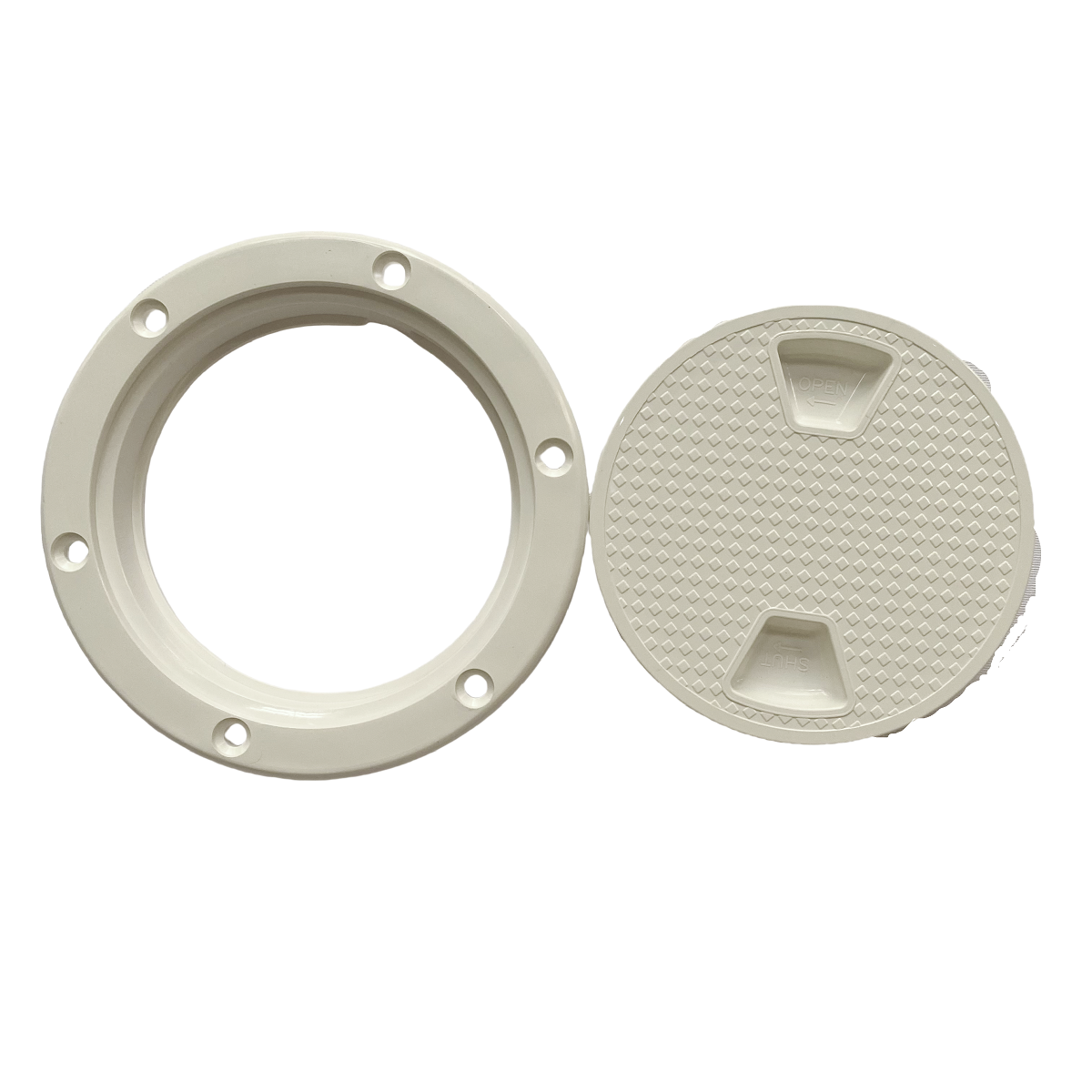 New Plastic White Round Removable Inspection Hatch for Yacht or Boat Deck Marine Deck Plate