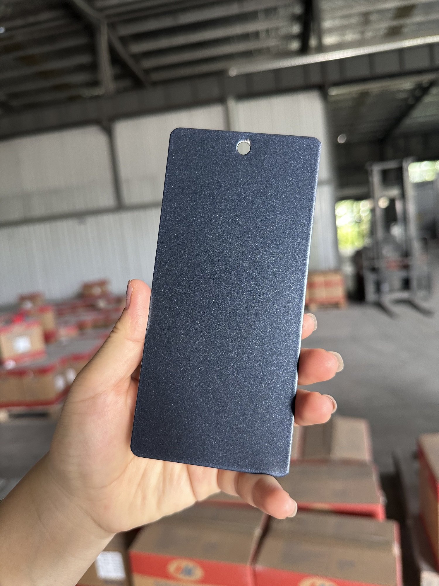 Metallic Chrome Silver Blue Polyester Authentic Powder Coating Paints Factory for Light Lamp Metal Parts Frames Covers Caps Pole