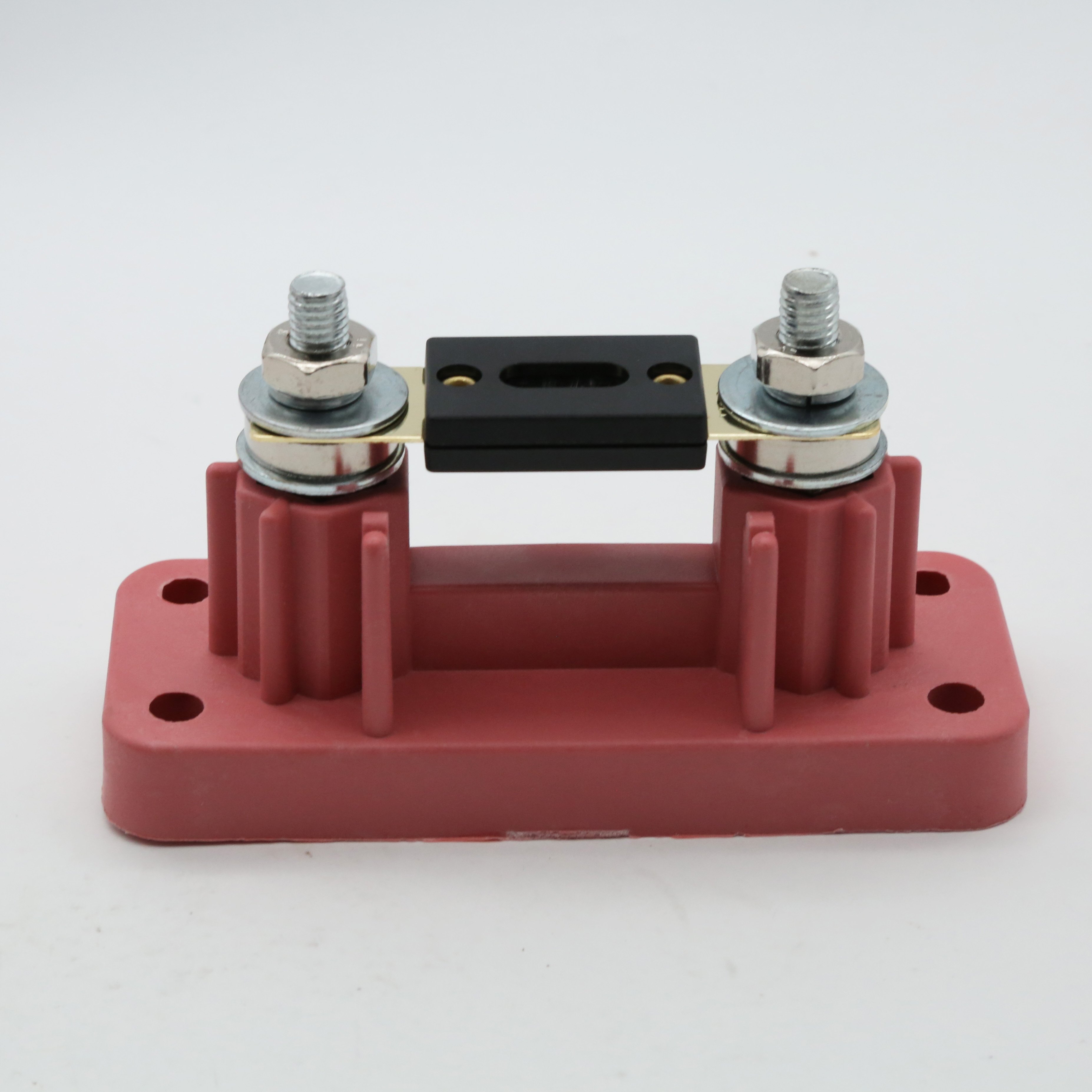500 Amp ANL Fuse Holder M8 M10 Studs Mini ANL Fuse Block DC 12V Fuse Block with Cover for Car Marine Boat Solar
