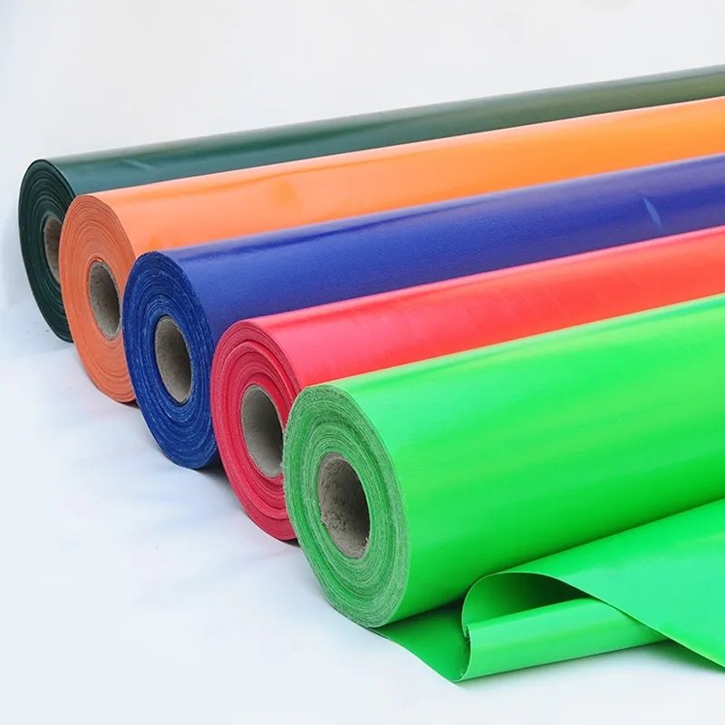 Heavy Duty Black 650gsm 1000D Glossy & Matte PVC Coated Tarpaulin Roll for Swimming Pool