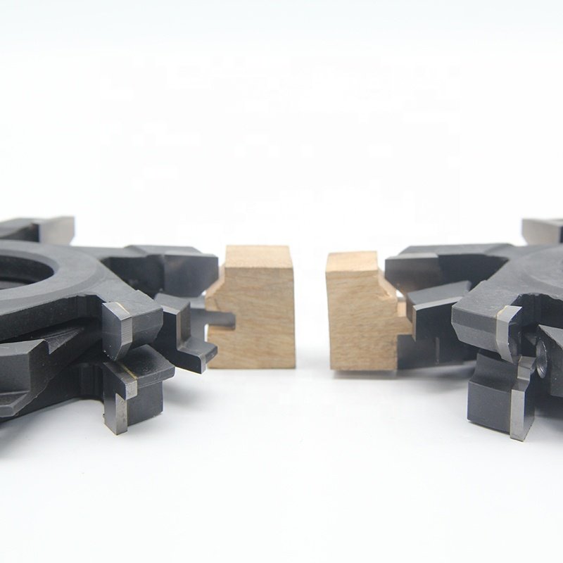 Wholesale Customization Black Carbide Profile Cutters Milling Cutter Wood for Door Frame Floor Cutter 125*40*6T 6PCS Set