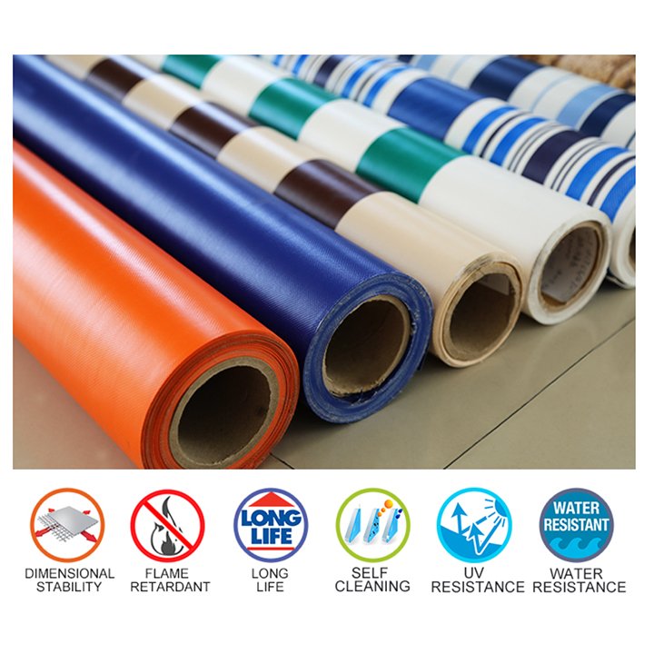 2.05 m Waterproof Glossy PVC Coated 650 Gsm Tarpaulin PVC Tarps Fabric for Truck Cover