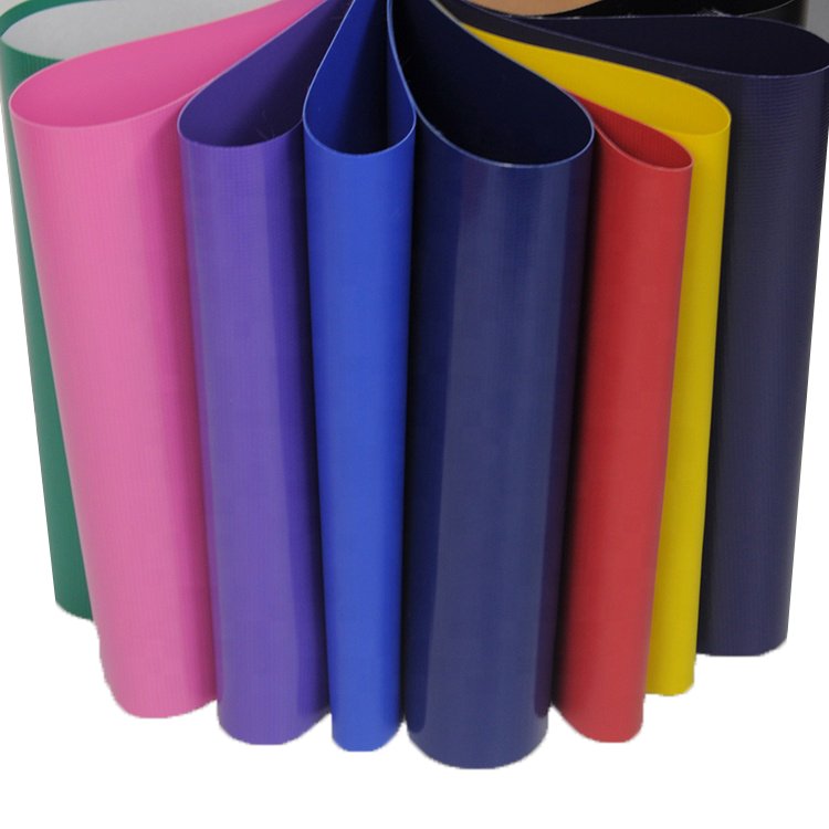2.05 m Waterproof Glossy PVC Coated 650 Gsm Tarpaulin PVC Tarps Fabric for Truck Cover