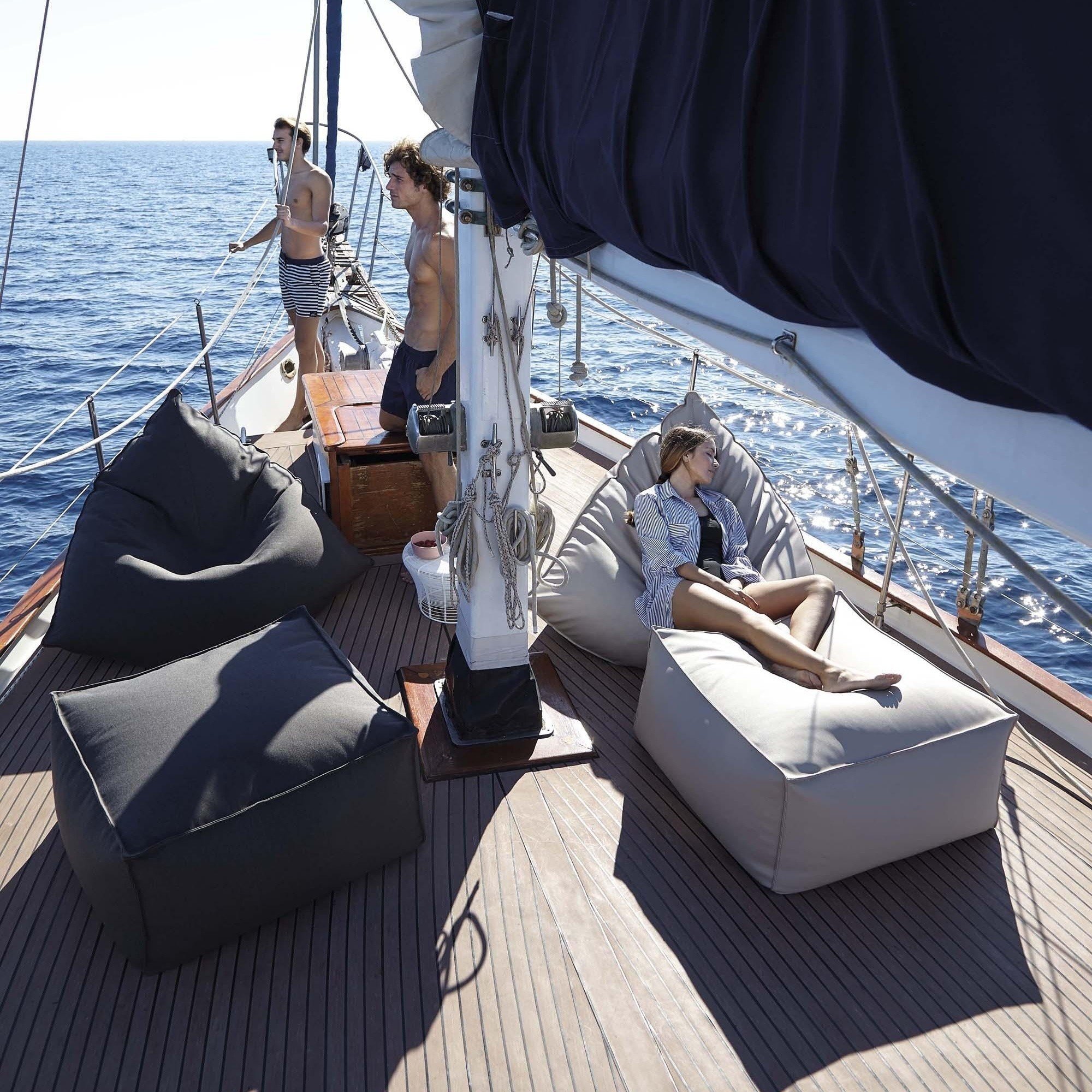 Marine Grade Vinyl Waterproof UV Resistance Bean Bag Seat for Boat Use
