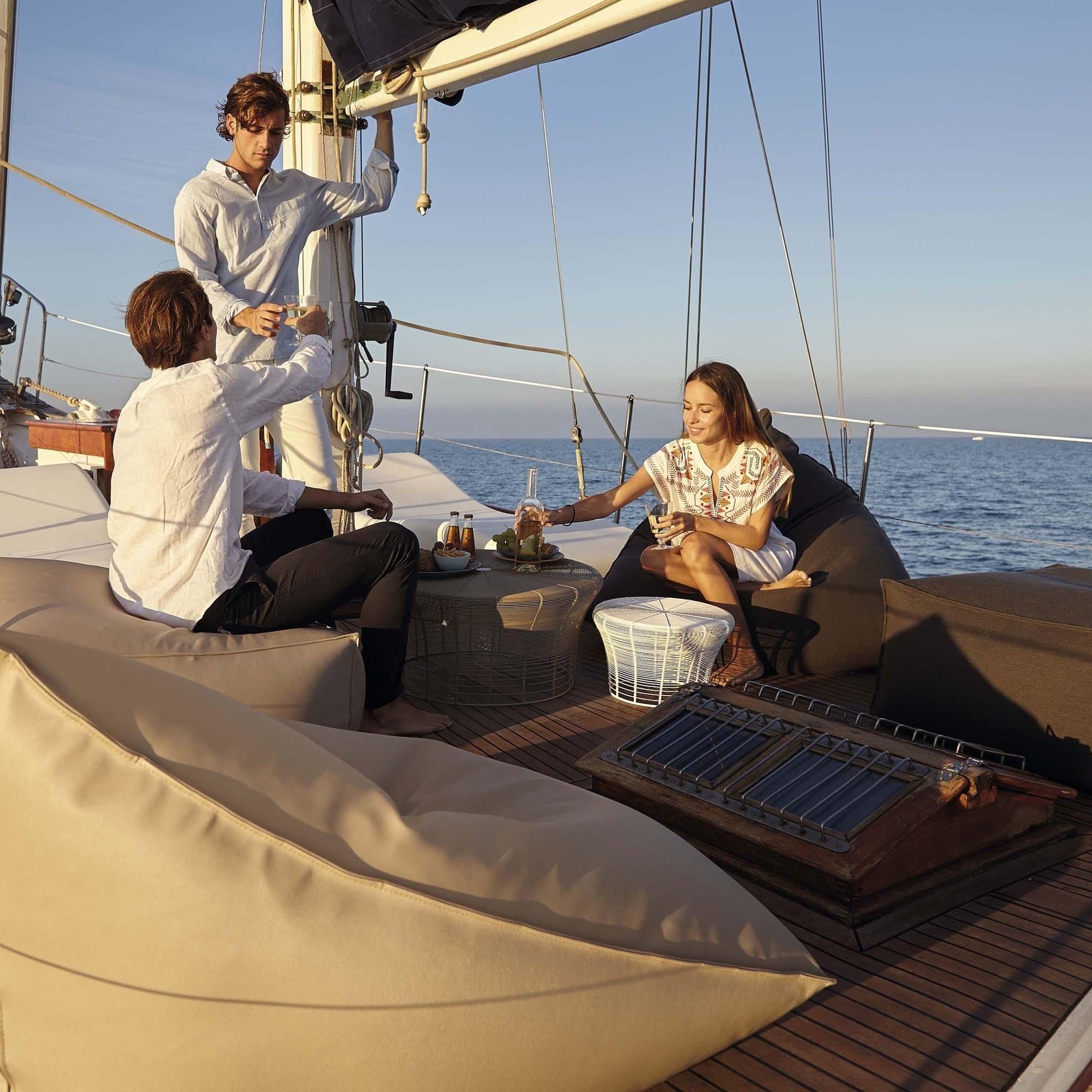 Marine Grade Vinyl Waterproof UV Resistance Bean Bag Seat for Boat Use