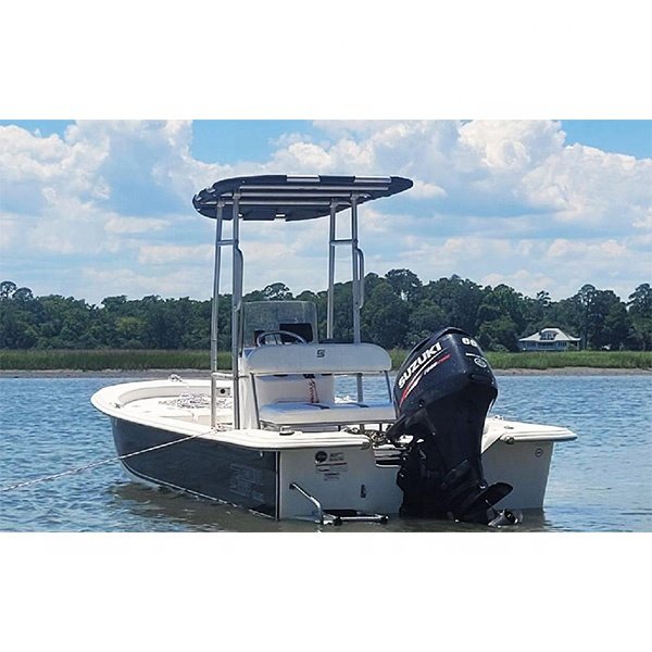 Dolphin Upgraded Pro Boat T Top With Black Canopy Center Console Heavy Duty T Top Fishing Boat T-top