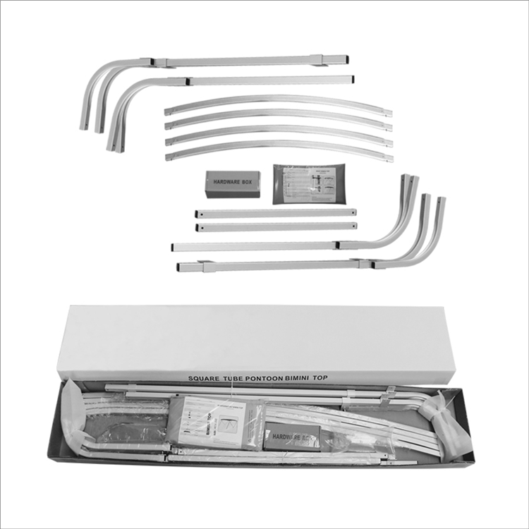 HOMFUL Square Tube Bimini Top Pontoon Boat Bimini Top Cover for Boat