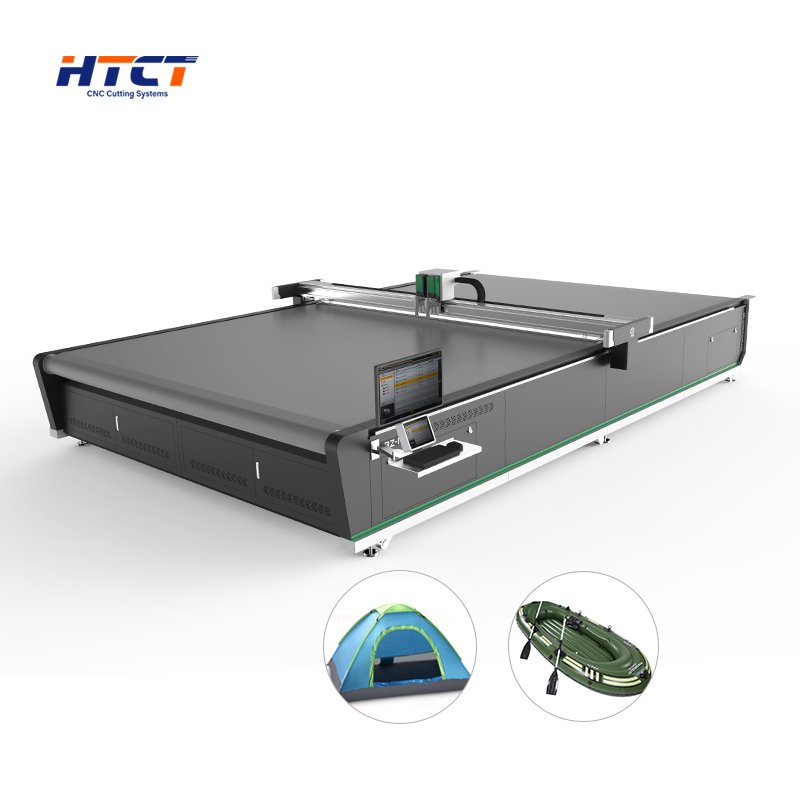 Flat Bed Cutter Waterproof Sunshade Awning Camouflage Net Tarpaulin Tarp Camping Tent Making Fabric Cutting Machine