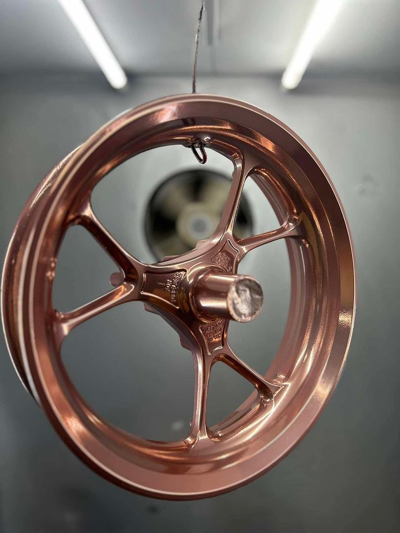Metallic Chrome Candy Rose Gold Base Powder Coating Paints for Motorcycle Rim Tubes Beam Poles Covers Gifts Lights Lamps Statues