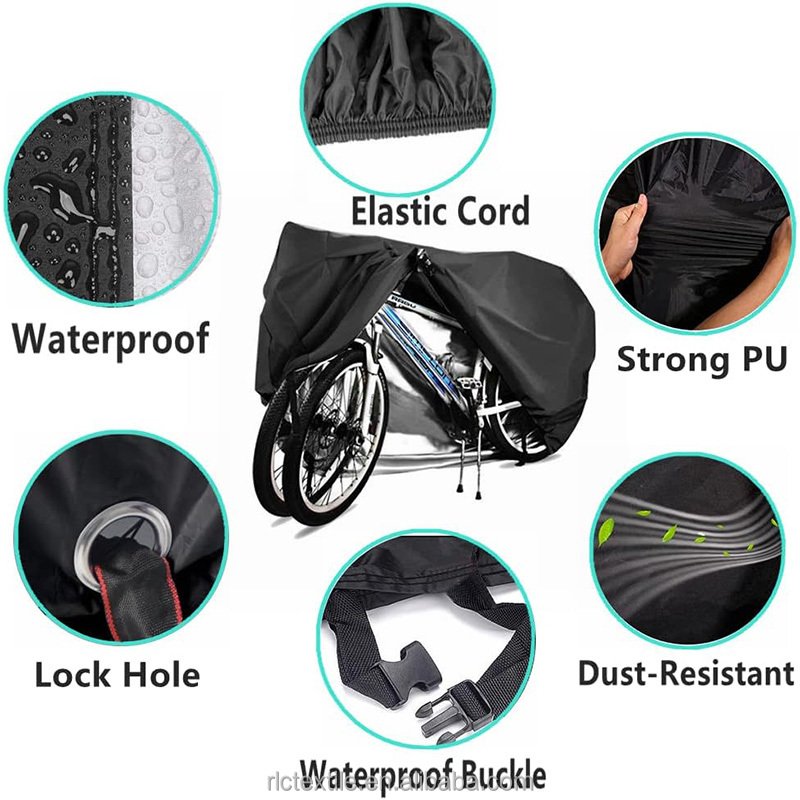 Heavy Duty Bicycle Covers Outdoor Storage Waterproof Bike Cover or Rain Cover Easy Traveling