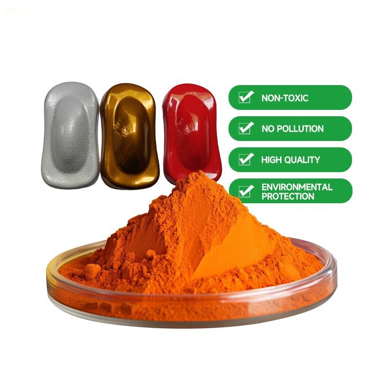 Top Quality EP3409 Orange Color No Pollution Powder Coating Electrostatic Spraying Epoxy Polyester Powder Coating