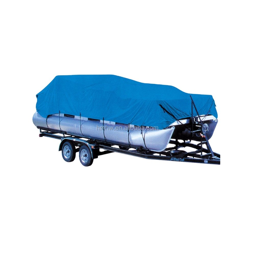 High Quality Lightweight 600D Full Size Motorboat Boat Cover
