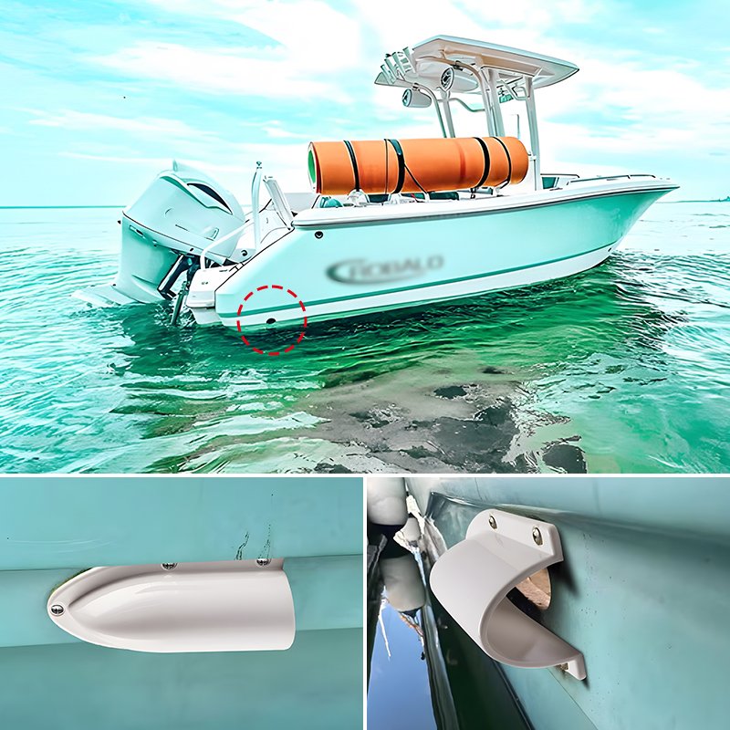 Yacht Drain Outlet Deflector Cover Marine Vent Cover Exhaust Outlet Cover Protective Cap Accessory