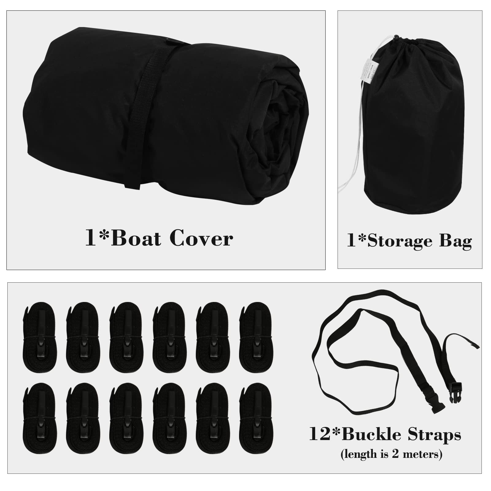 Dandelion Wholesale 900D Oxford Cloth Waterproof Heavy Duty Waterproof Boat Cover for Center Console Boat
